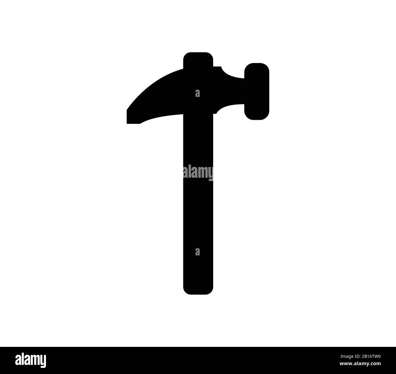 hammer icon illustrated in vector on white background Stock Vector ...