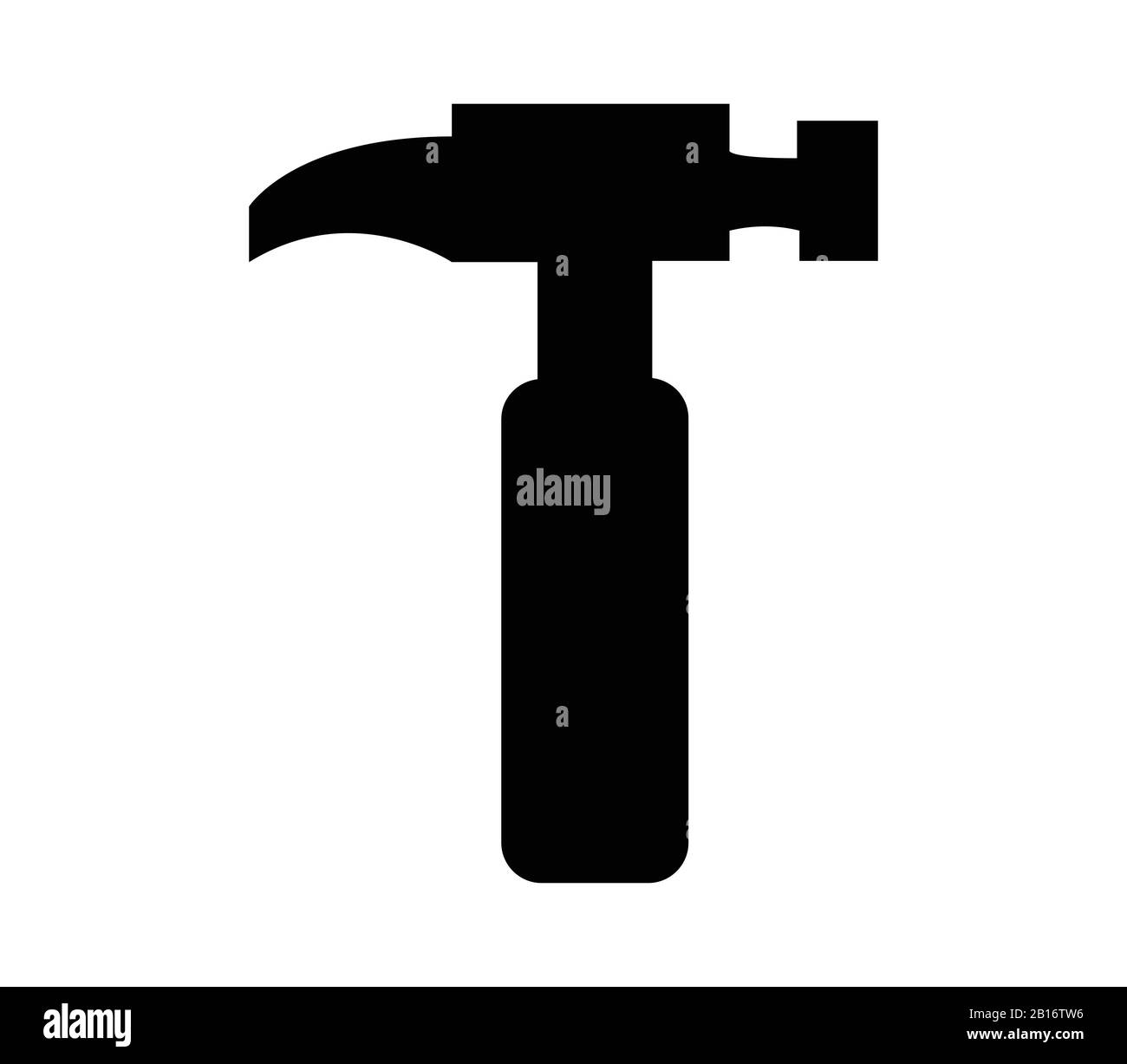 hammer icon illustrated in vector on white background Stock Vector ...