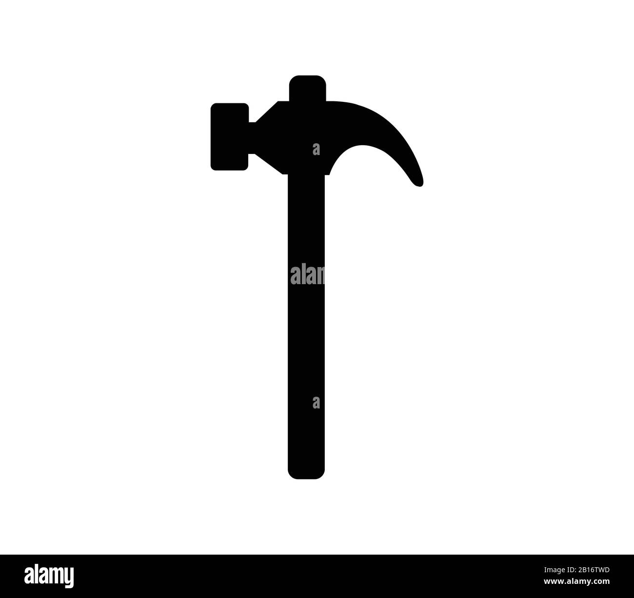 hammer icon illustrated in vector on white background Stock Vector ...