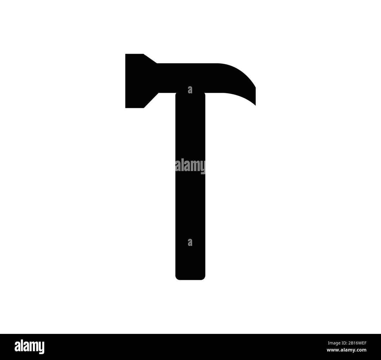 hammer icon illustrated in vector on white background Stock Vector ...