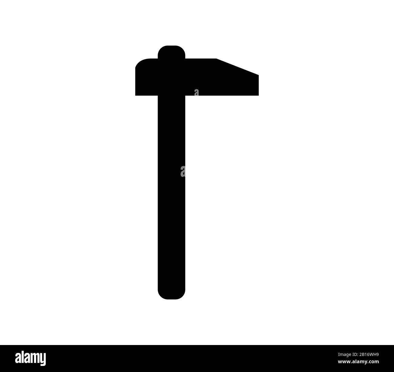 hammer icon illustrated in vector on white background Stock Vector ...