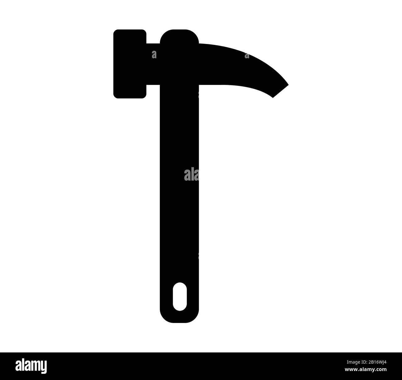 hammer icon illustrated in vector on white background Stock Vector ...