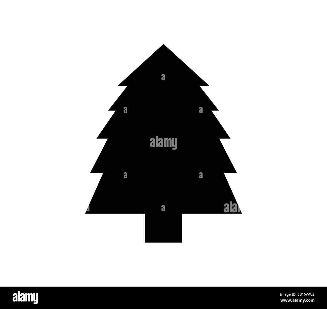 christmas tree icon illustrated in vector on white background Stock ...