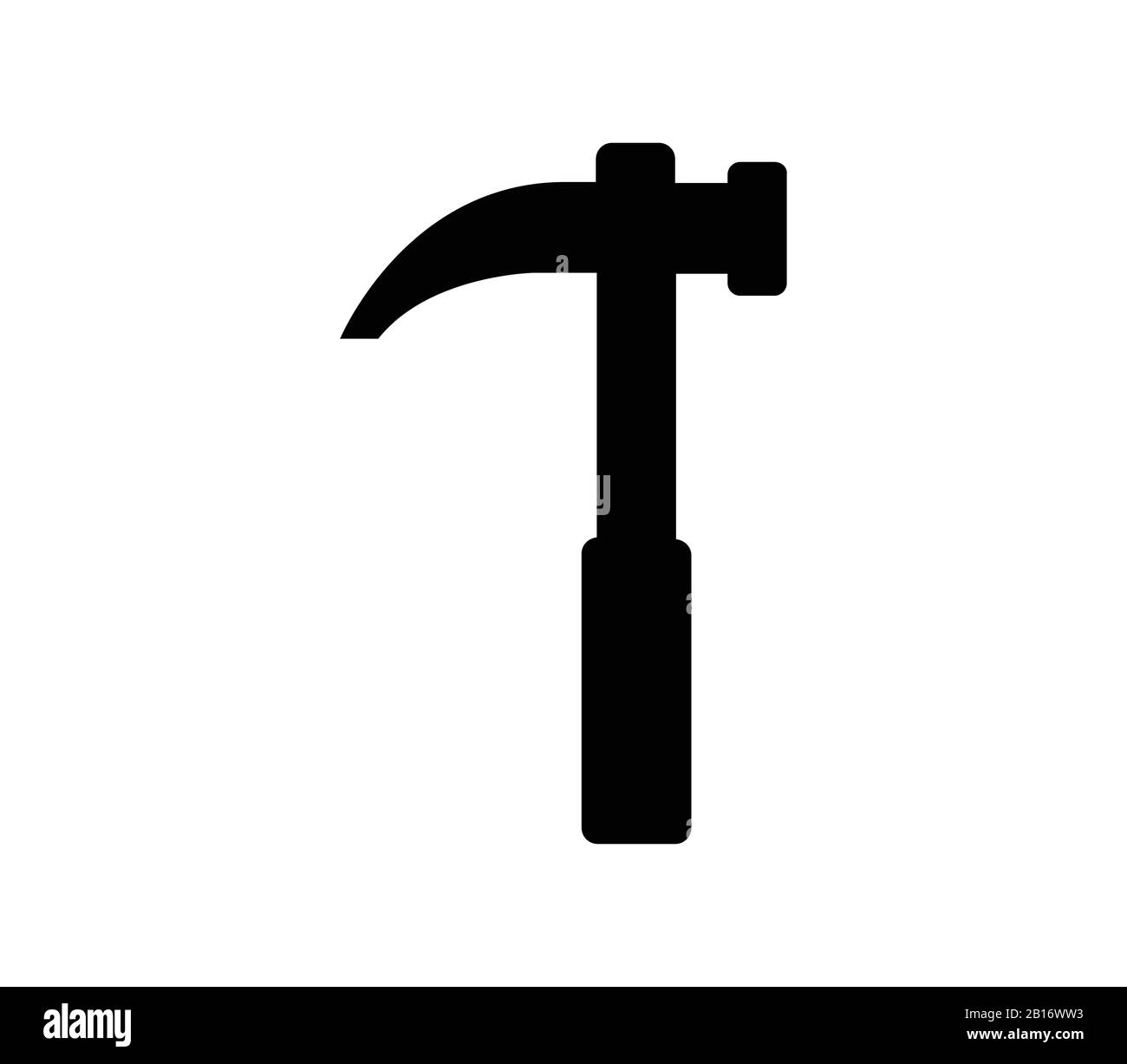 hammer icon illustrated in vector on white background Stock Vector ...
