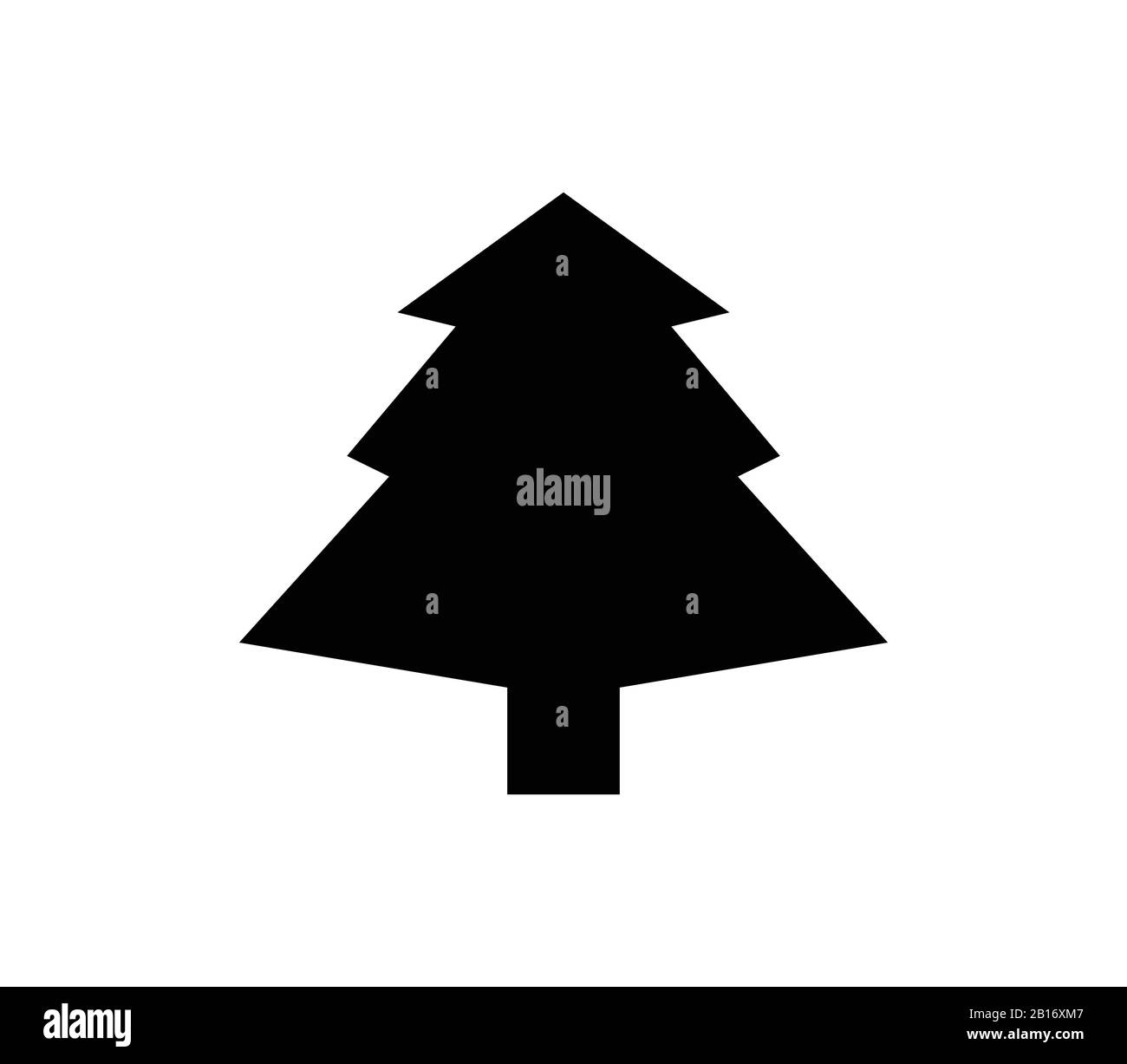 christmas tree icon illustrated in vector on white background Stock ...