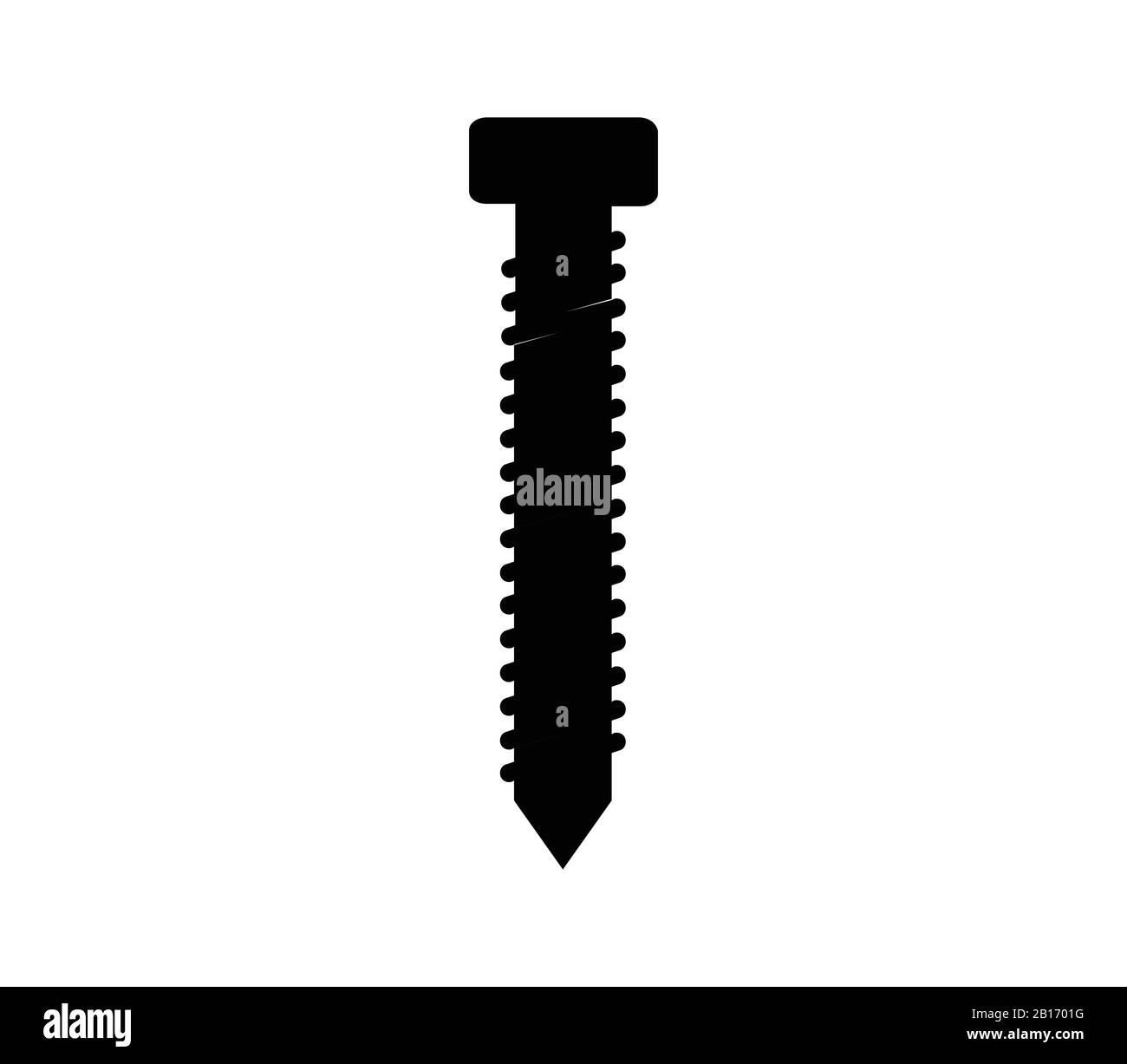 screw icon illustrated in vector on white background Stock Vector Image ...