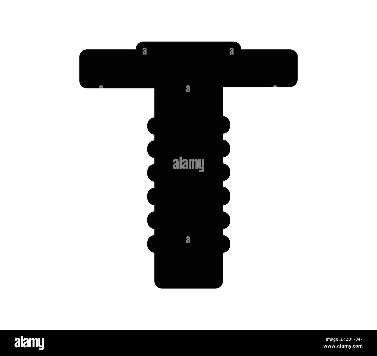 screw icon illustrated in vector on white background Stock Vector Image ...