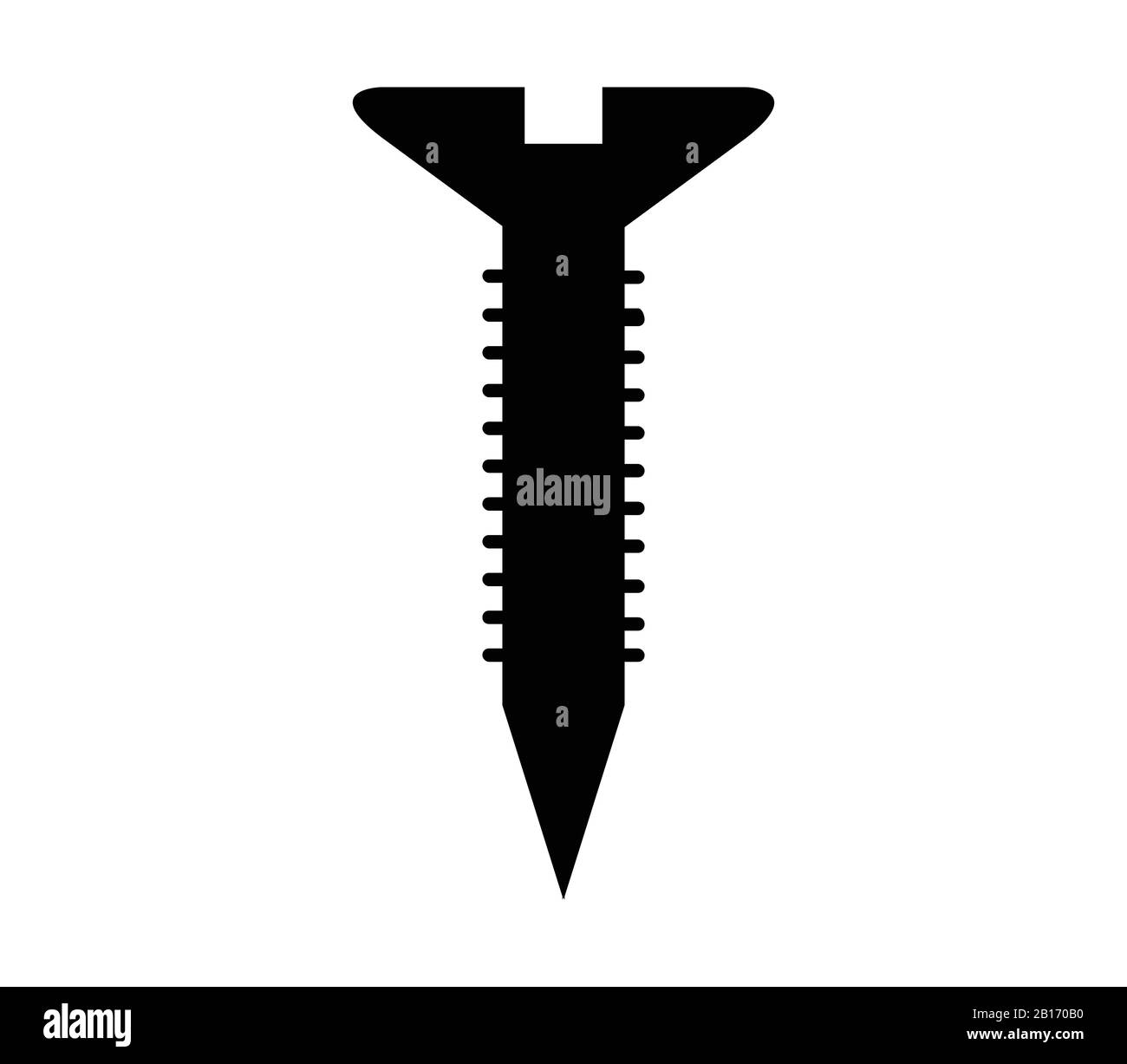 screw icon illustrated in vector on white background Stock Vector Image ...
