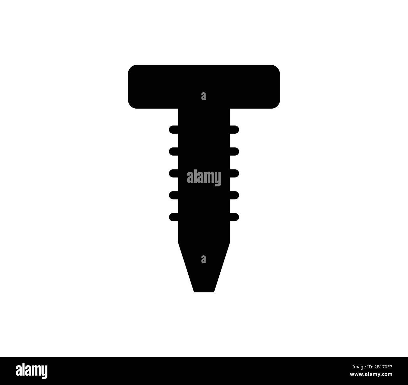 screw icon illustrated in vector on white background Stock Vector Image ...
