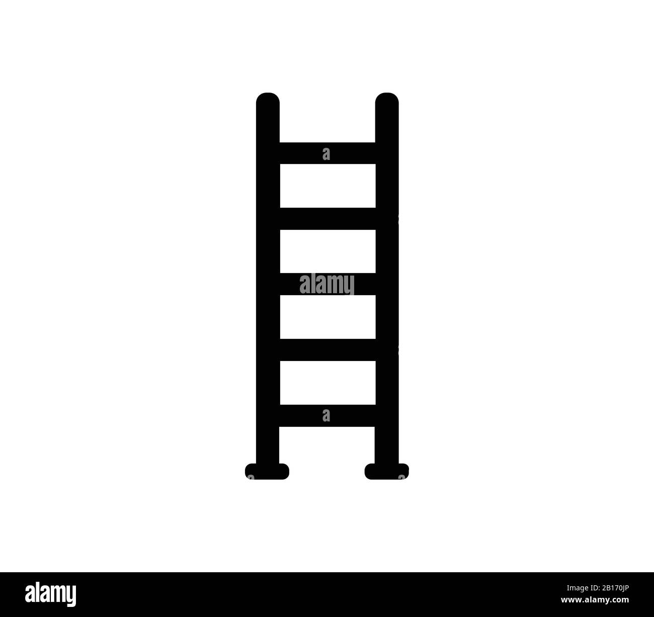 ladder icon illustrated in vector on white background Stock Vector