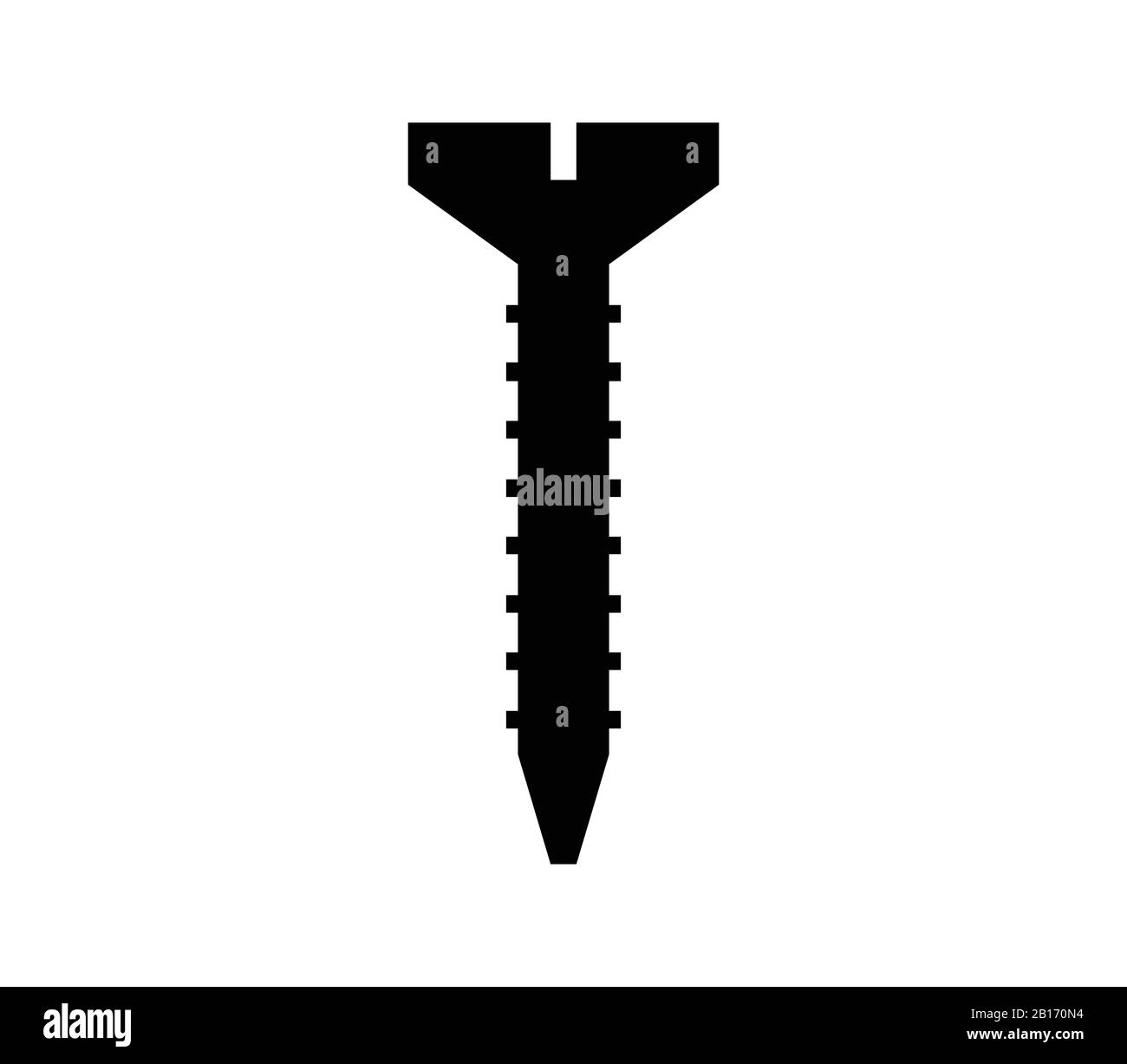 screw icon illustrated in vector on white background Stock Vector Image ...