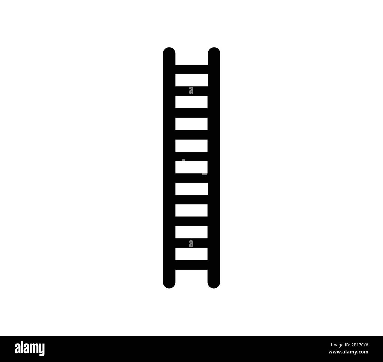 ladder icon illustrated in vector on white background Stock Vector