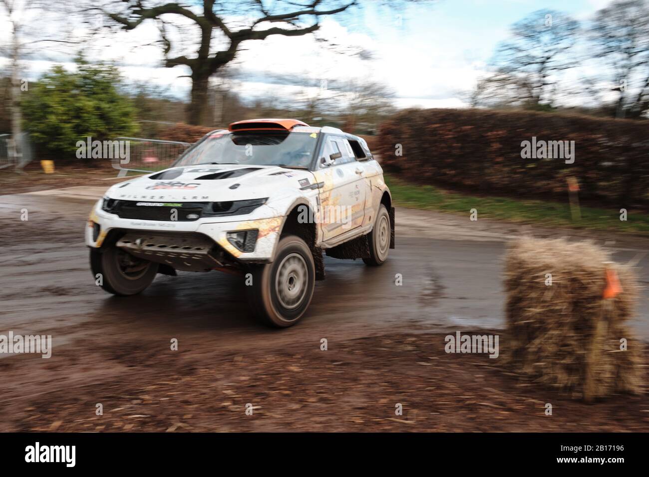 Stoneleigh Park, Warwickshire, UK. 23rd February 2020. Milner LRM rally car during the 2020 Race Retro at Stoneleigh Park Circuit. Photo by Gergo Toth / Alamy Live News Stock Photo