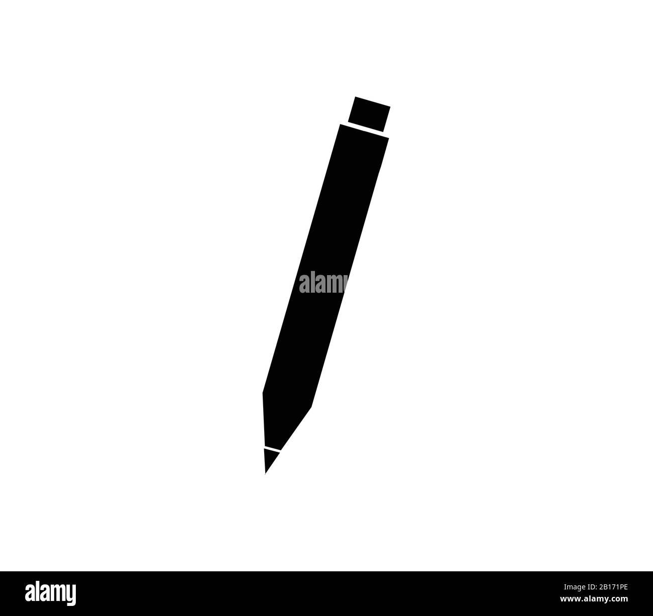 pencil icon illustrated in vector on white background Stock Vector ...