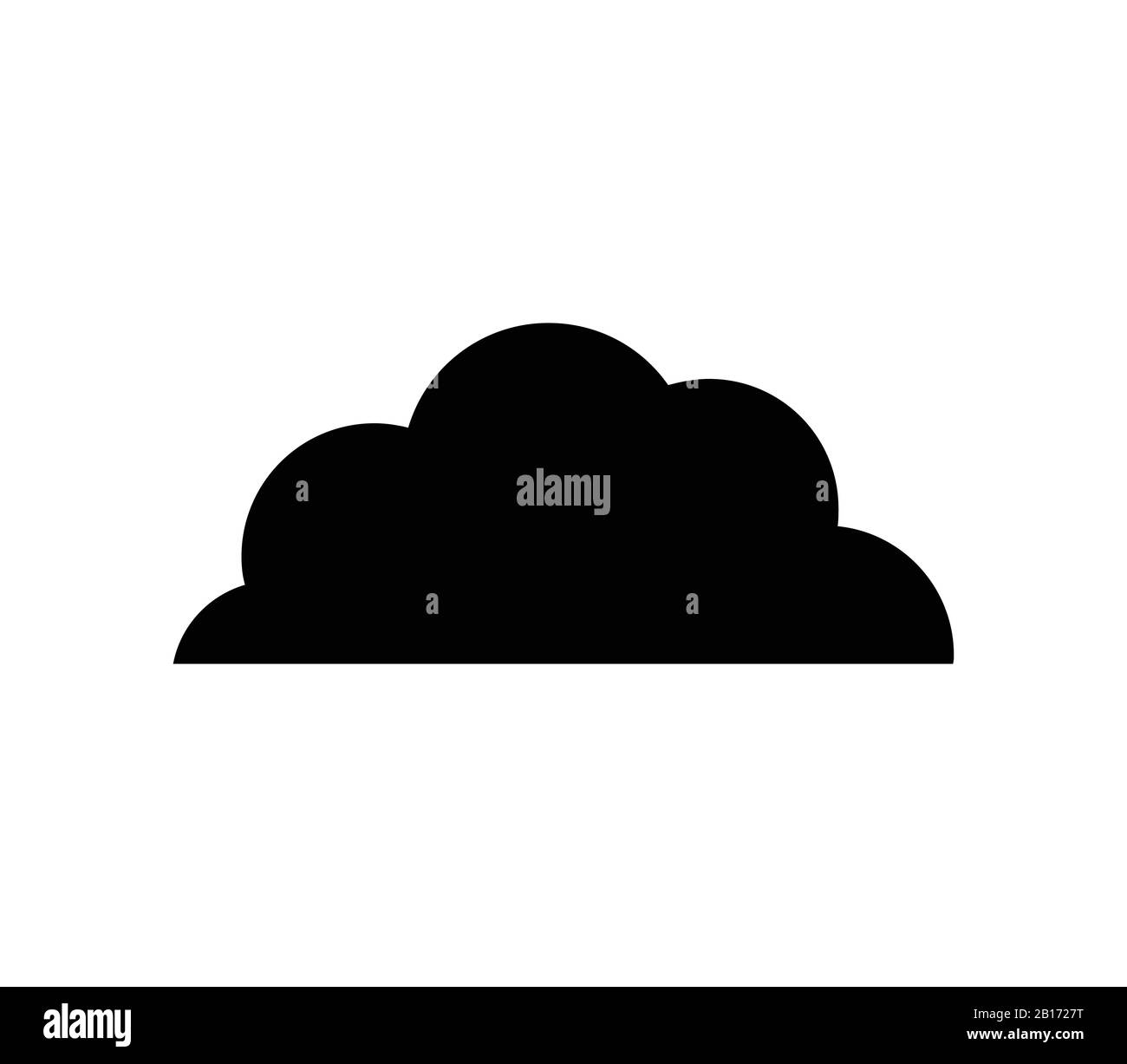 cloud icon illustrated in vector on white background Stock Vector Image ...