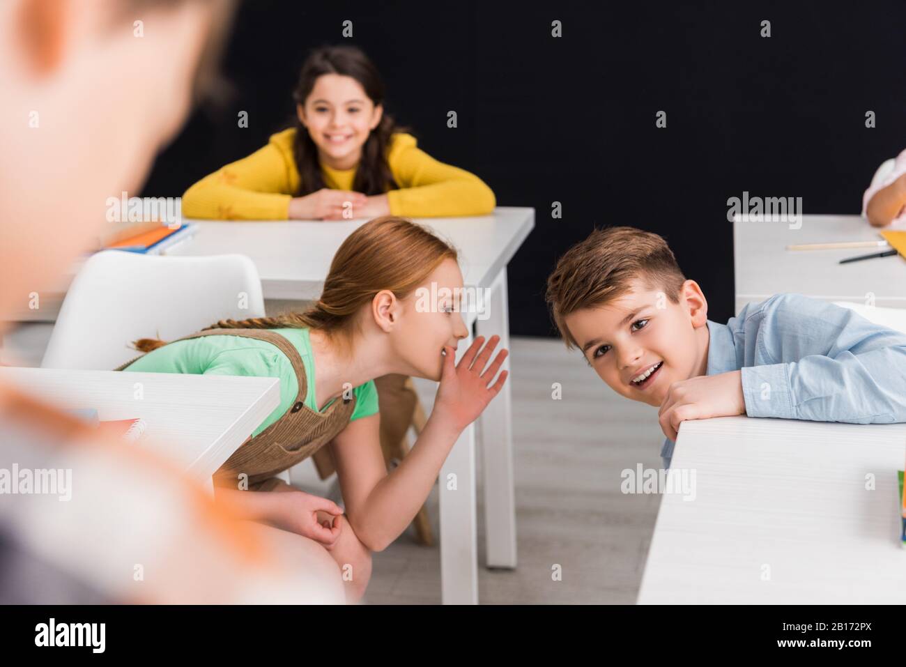 Gossiping Kids High Resolution Stock Photography And Images Alamy