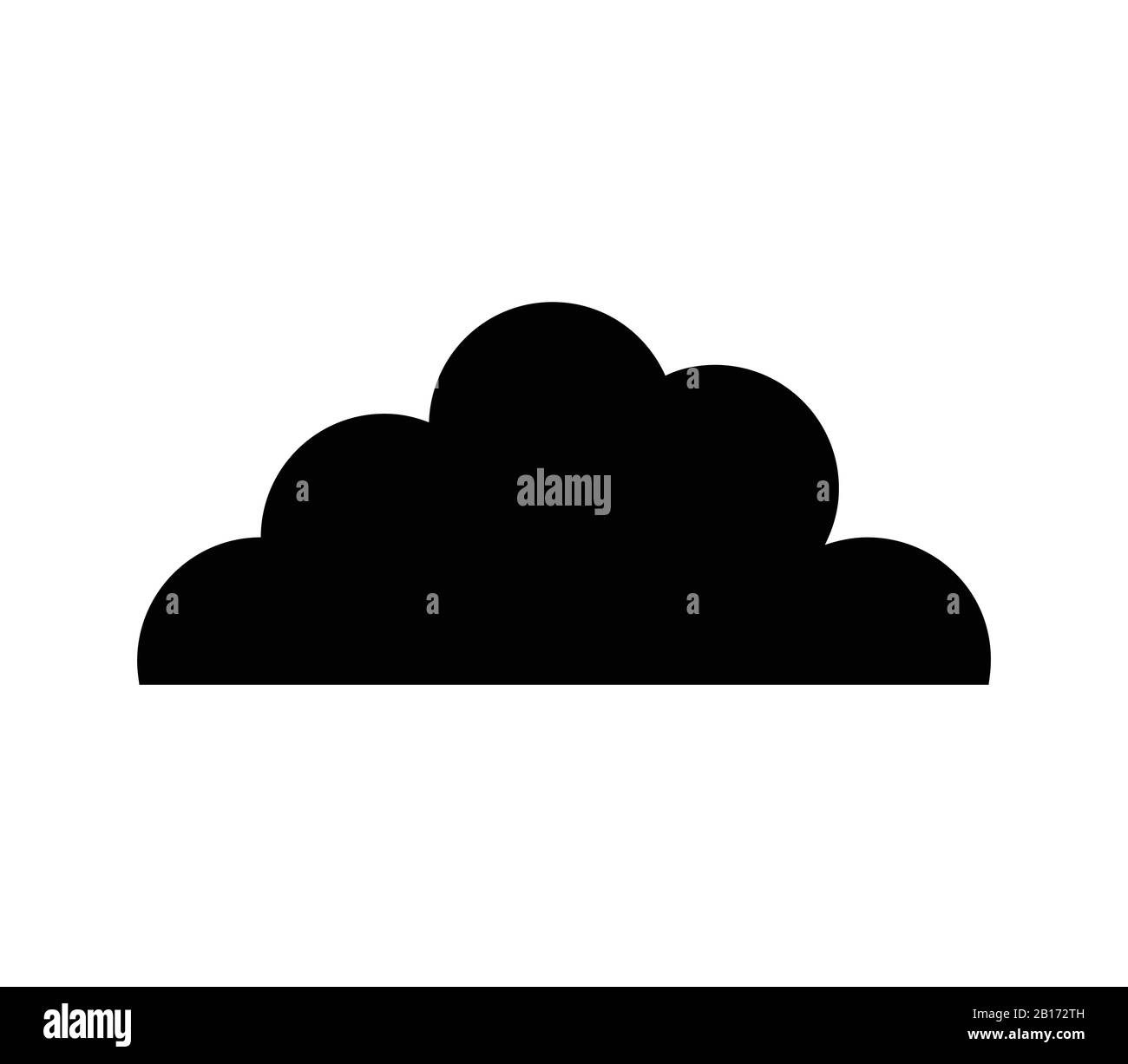 cloud icon illustrated in vector on white background Stock Vector Image ...