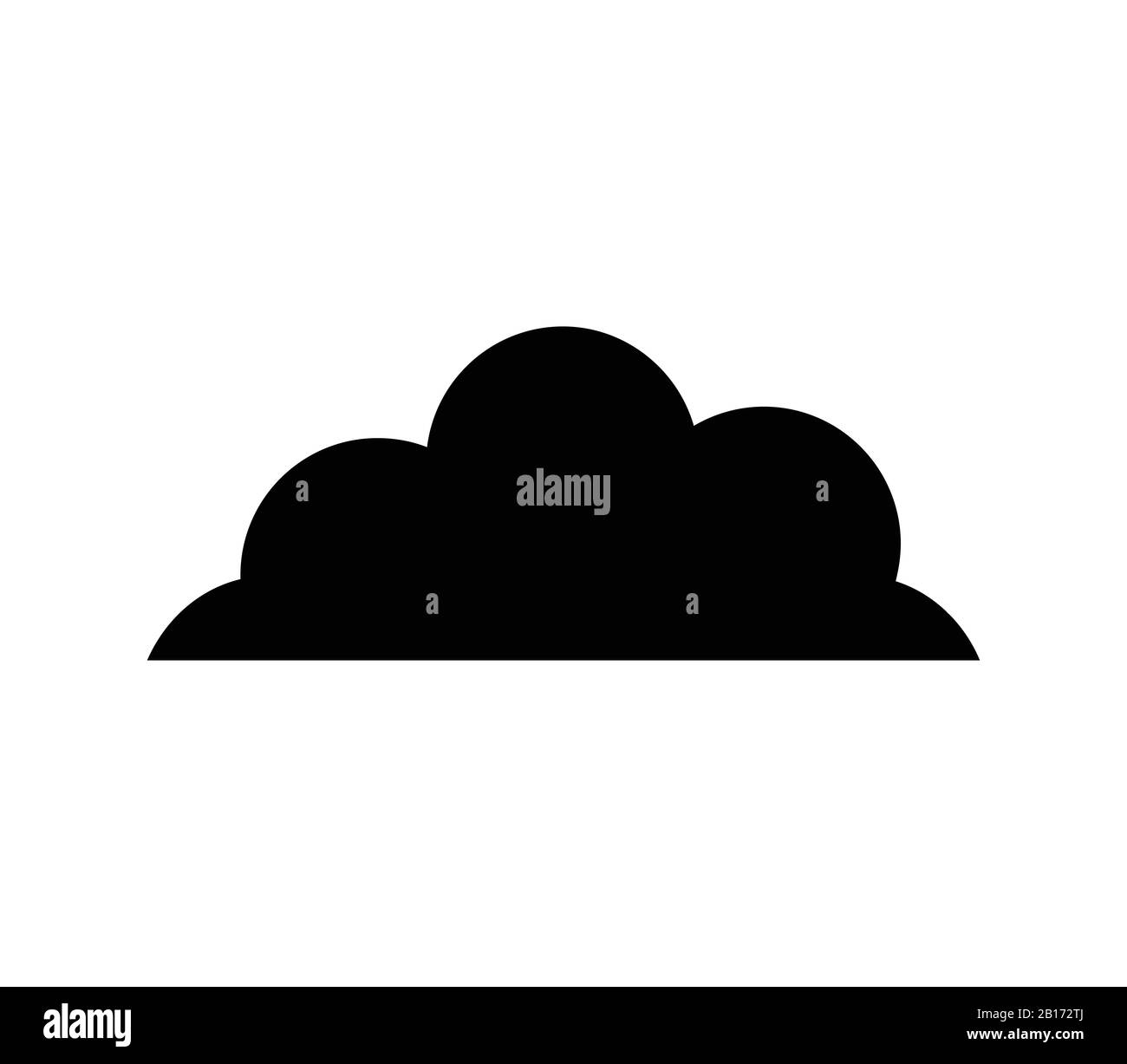 cloud icon illustrated in vector on white background Stock Vector Image ...
