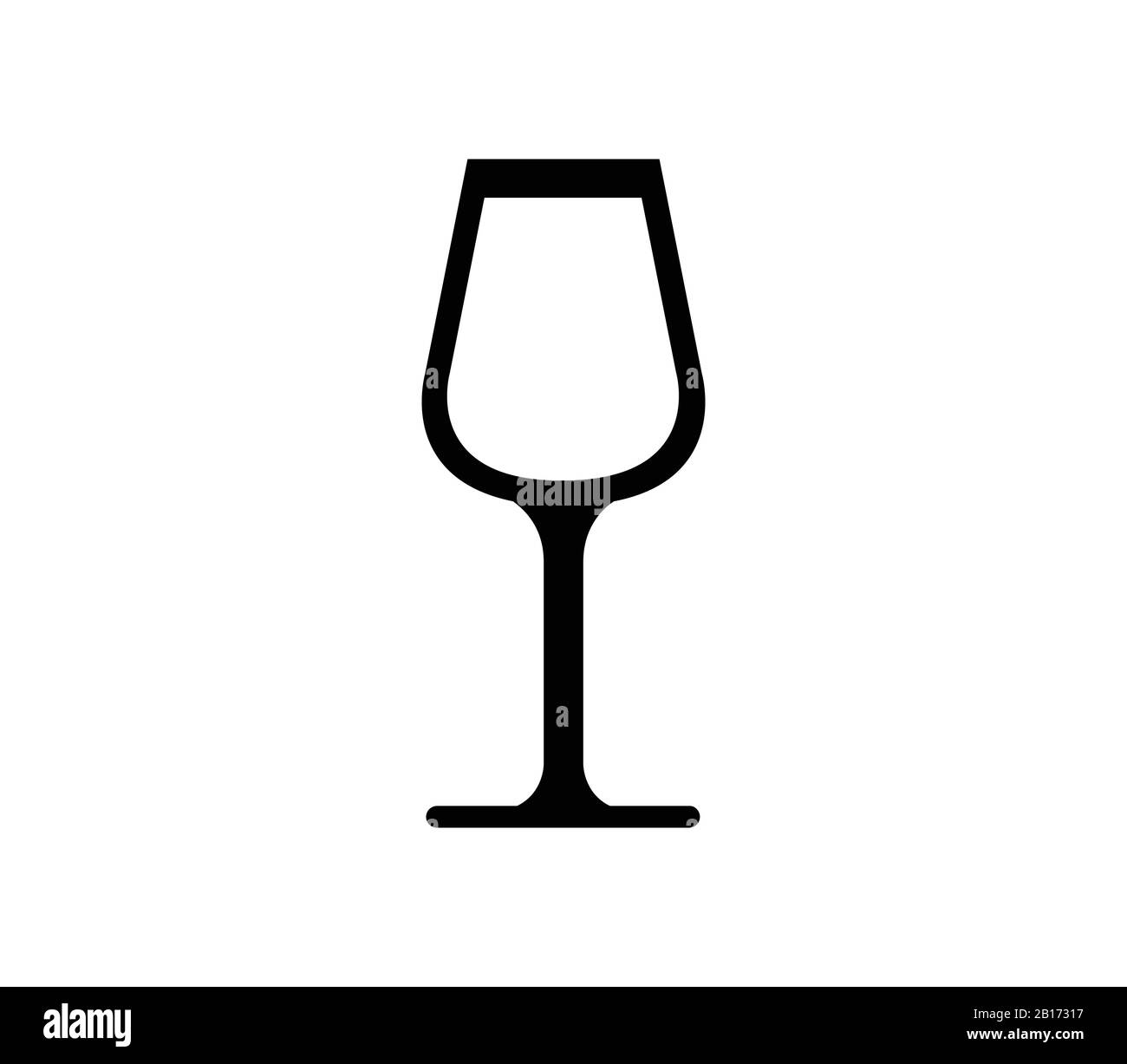 wine glass icon illustrated in vector on white background Stock Vector ...