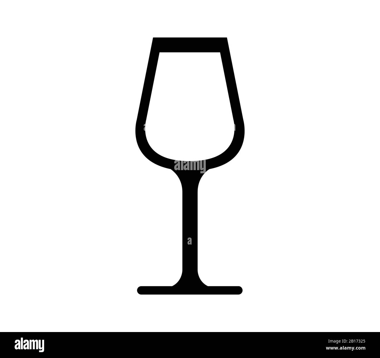 wine glass icon illustrated in vector on white background Stock Vector ...