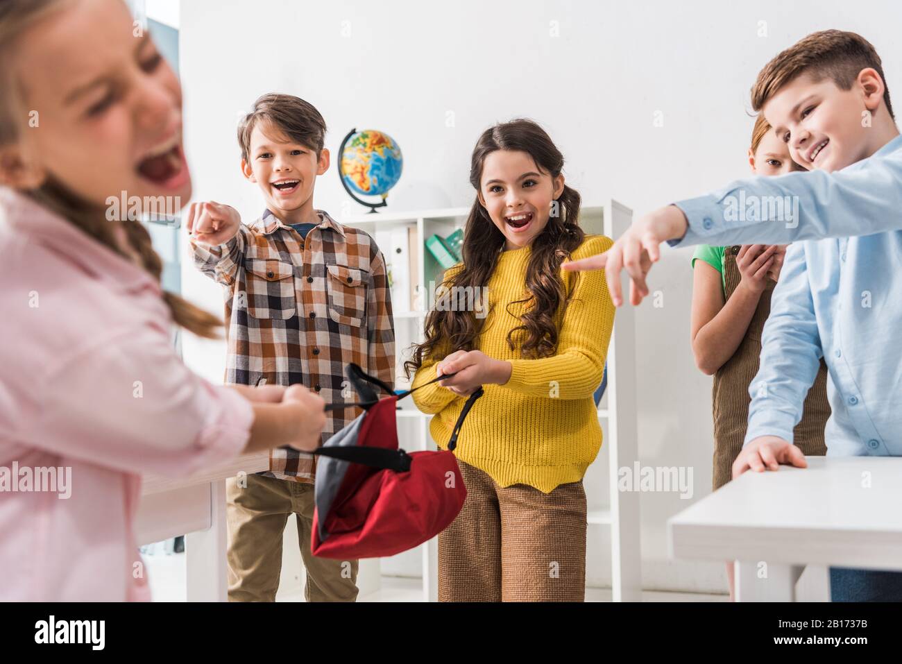 Screaming kids at classroom hi-res stock photography and images - Alamy