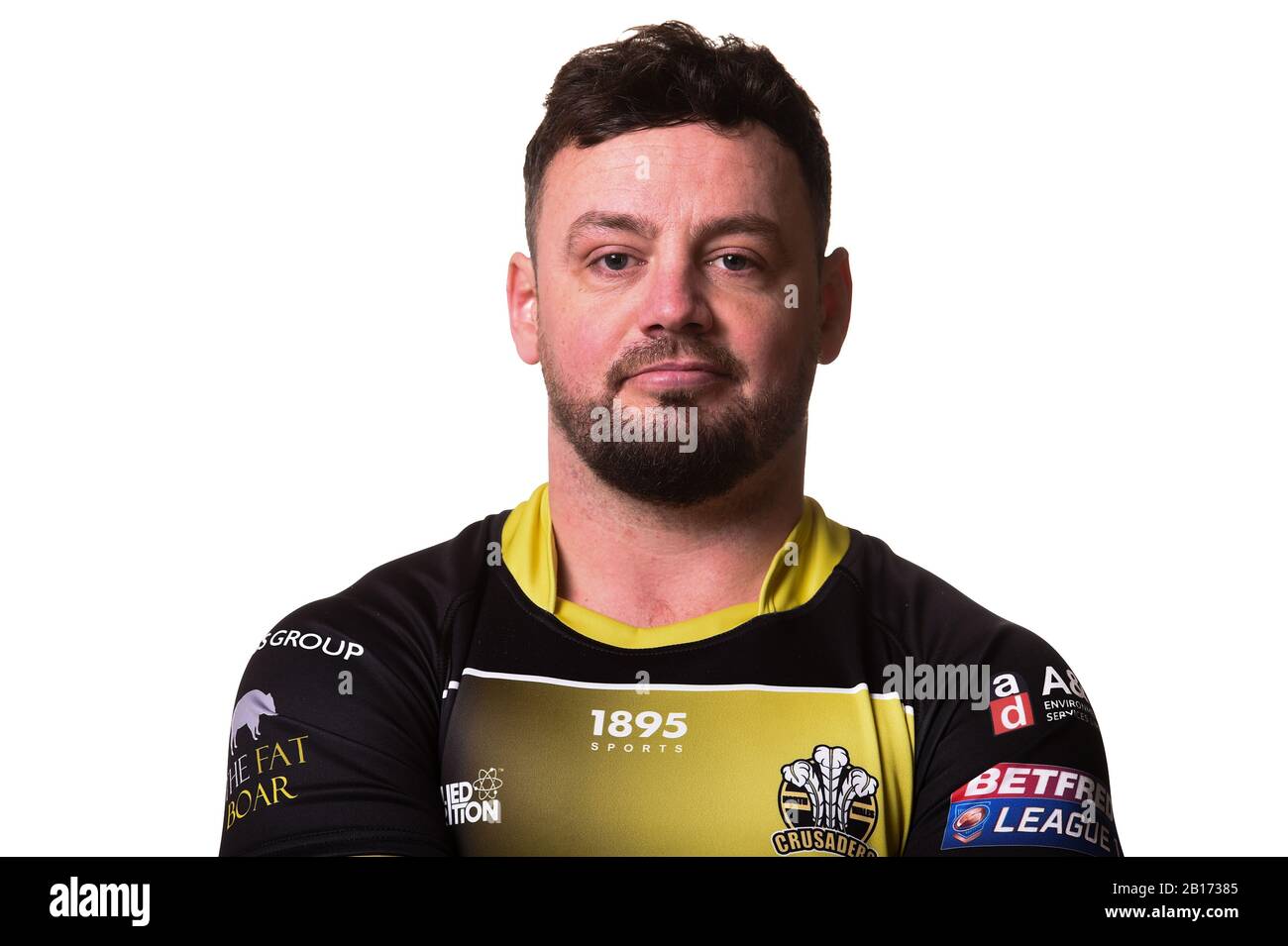 23th February 2020, Queensway Stadium, Wrexham, Wales; North Wales Crusaders, Player Profiles, Ryan Millington of North Wales Crusaders Stock Photo