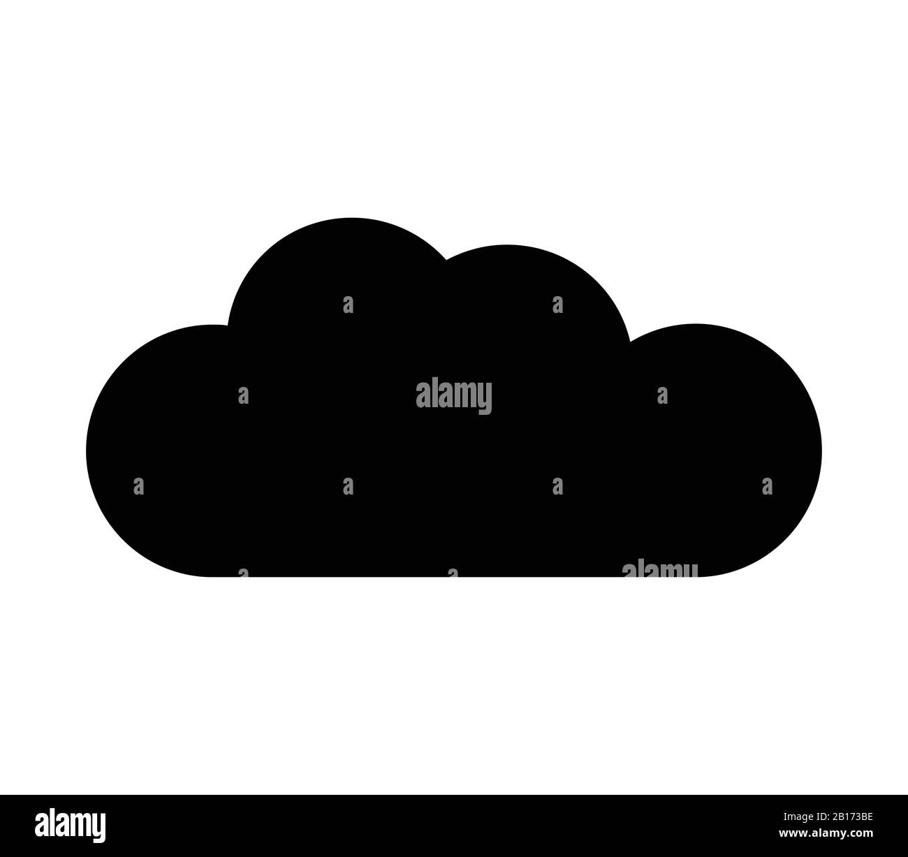 cloud icon illustrated in vector on white background Stock Vector Image ...