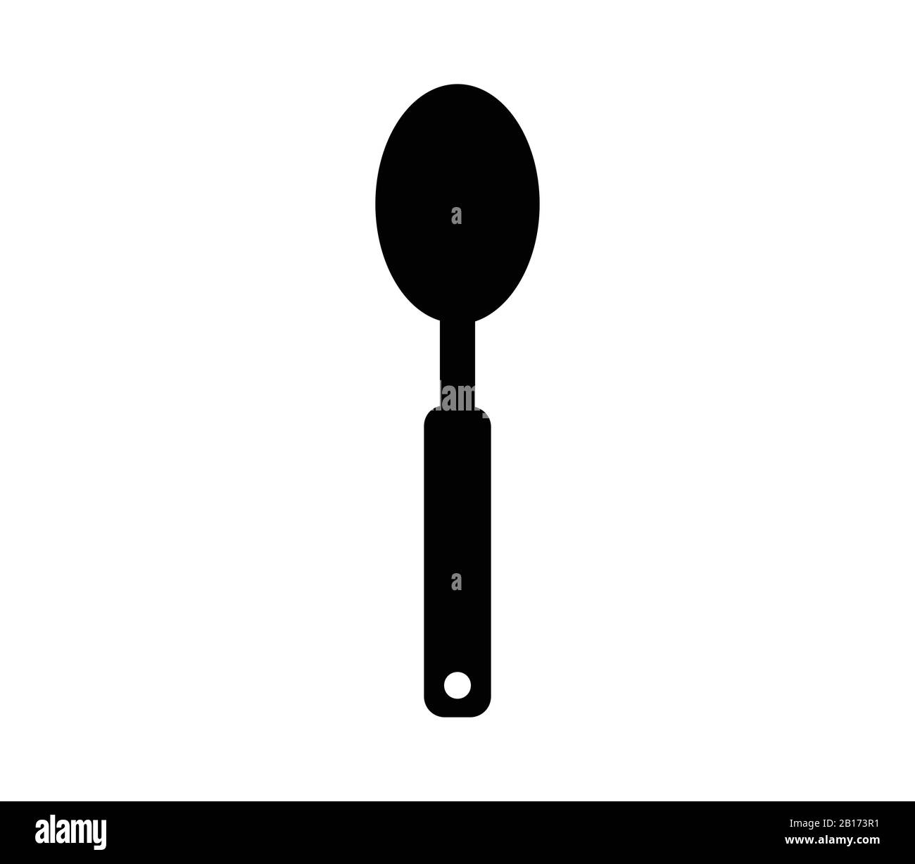 spoon icon illustrated in vector on white background Stock Vector Image ...