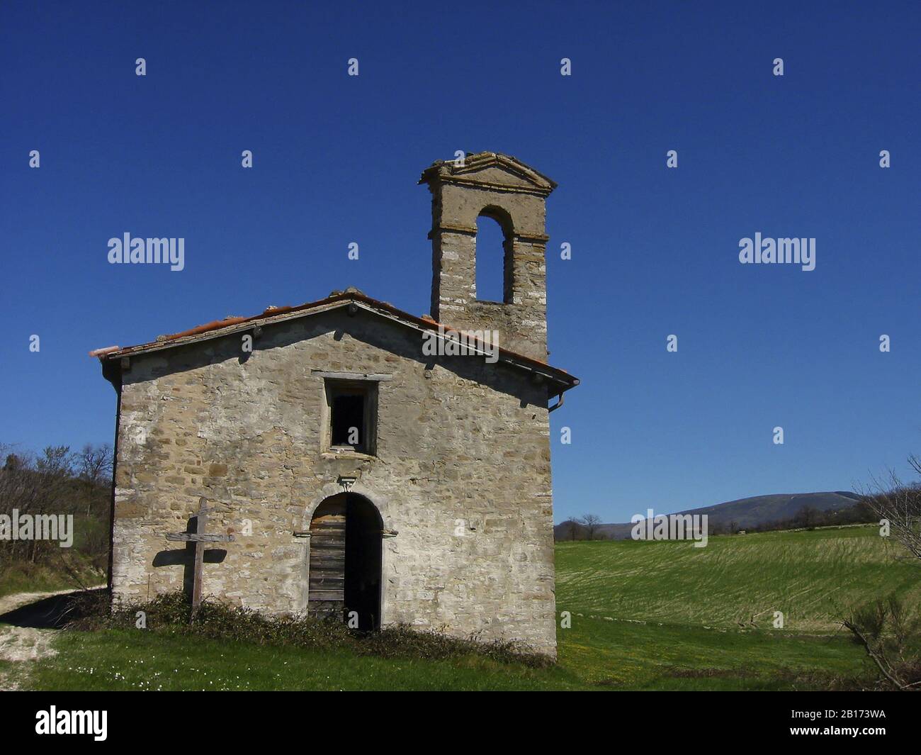 Church,Country church ,Ussita,Marche,Italy Stock Photo