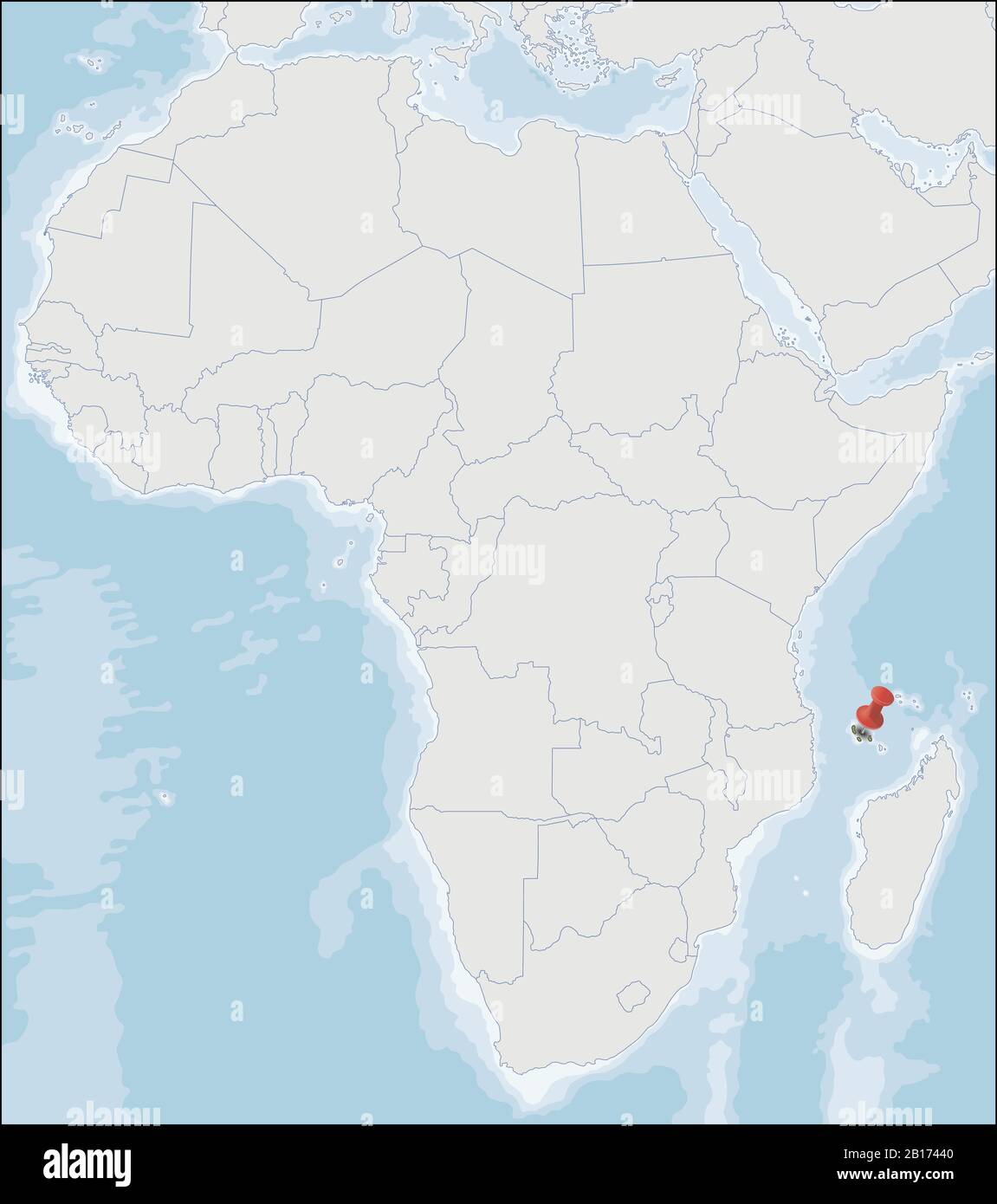 Comoros On Africa Map Union Of The Comoros Location On Africa Map Stock Vector Image & Art - Alamy