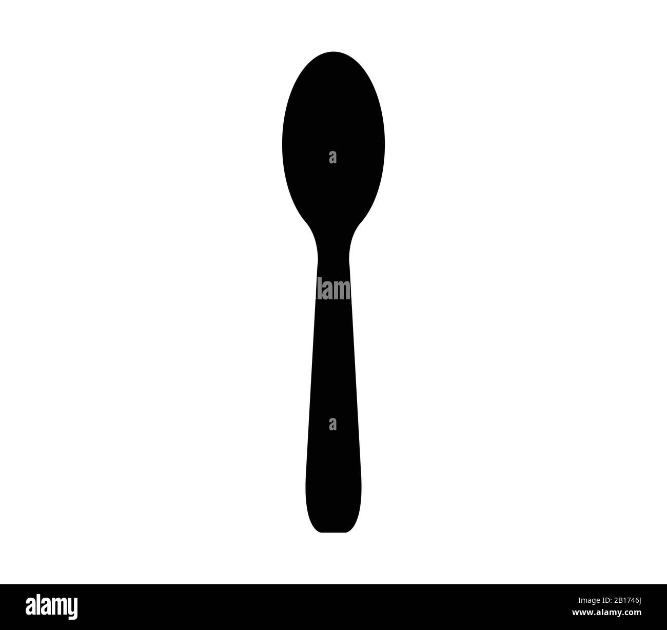 spoon icon illustrated in vector on white background Stock Vector Image ...