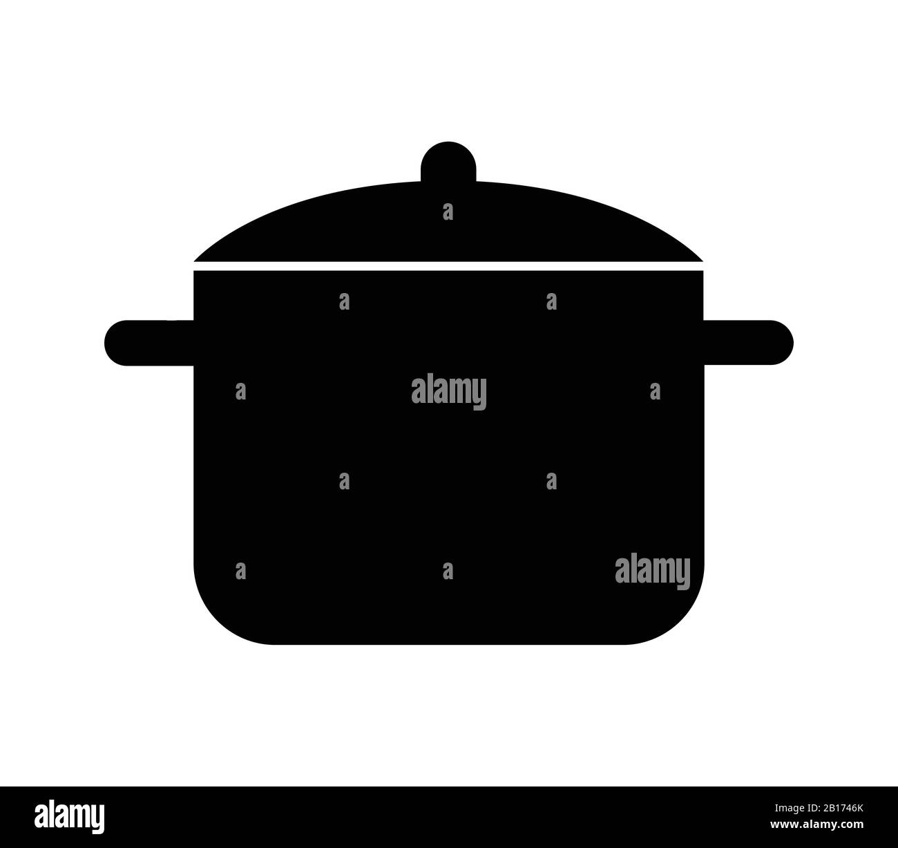 pot icon illustrated in vector on white background Stock Vector Image ...