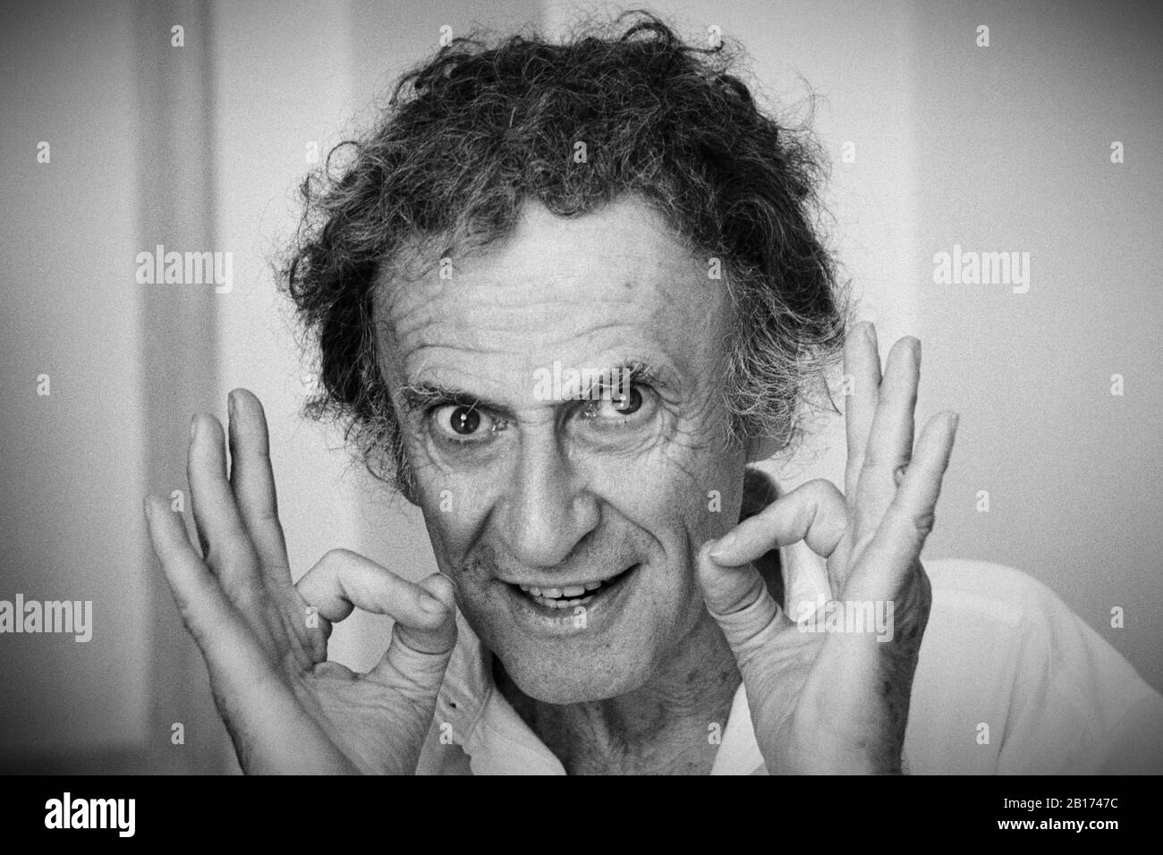 Marcel Marceau, French mime artist , 1923 - 2003. Photographed in London 1988. Stock Photo