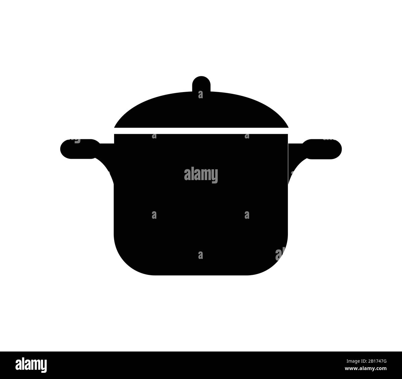 pot icon illustrated in vector on white background Stock Vector Image ...