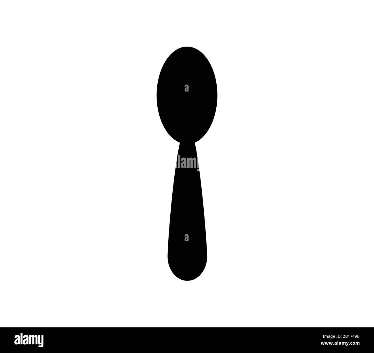 spoon icon illustrated in vector on white background Stock Vector Image ...