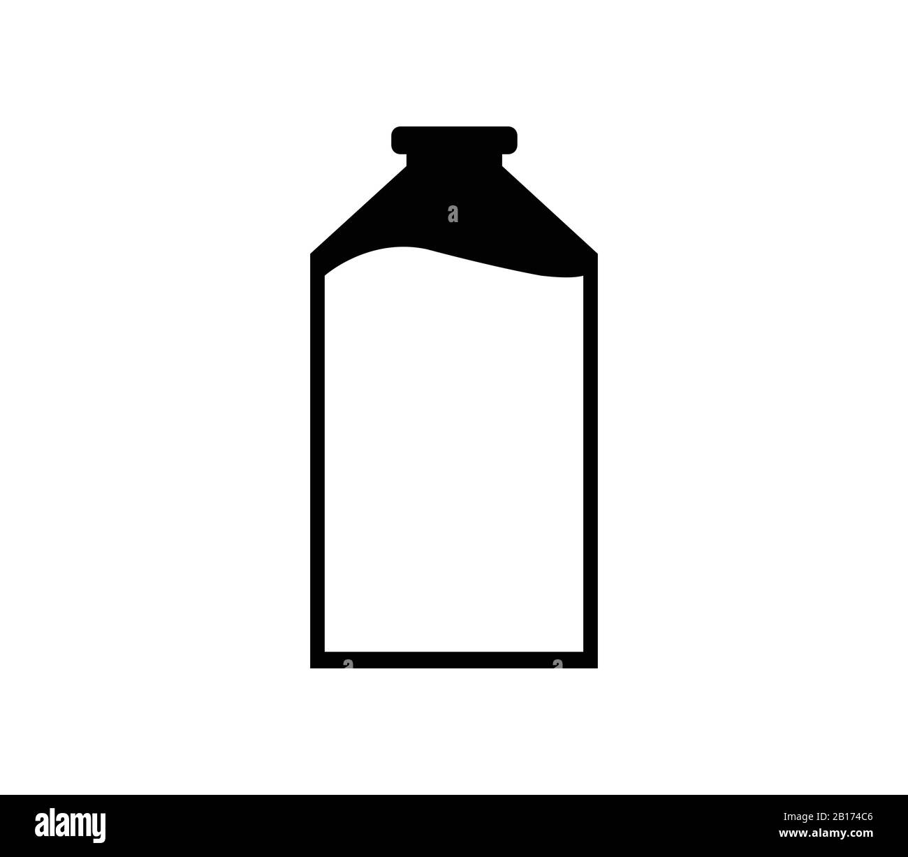 milk icon illustrated in vector on white background Stock Vector Image ...