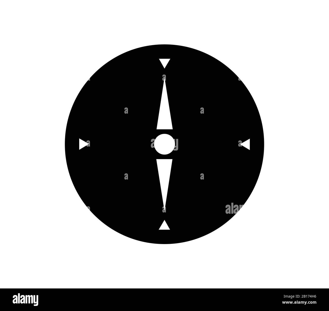 compass icon illustrated in vector on white background Stock Vector