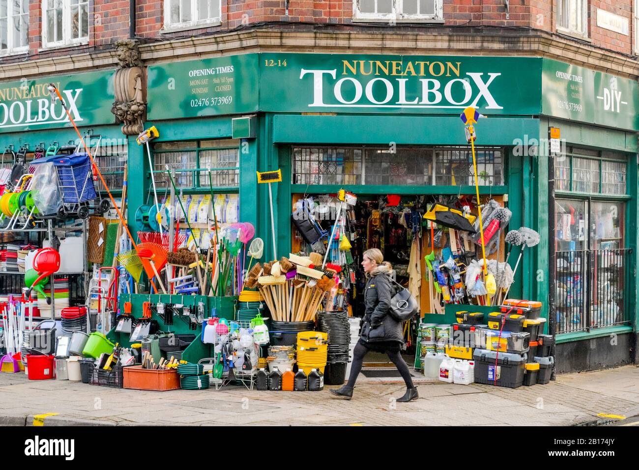 ToolBox, Hardware store, Nuneaton, Warwickshire, England, UK Stock