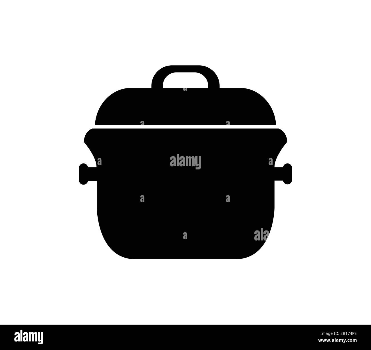 pot icon illustrated in vector on white background Stock Vector Image ...