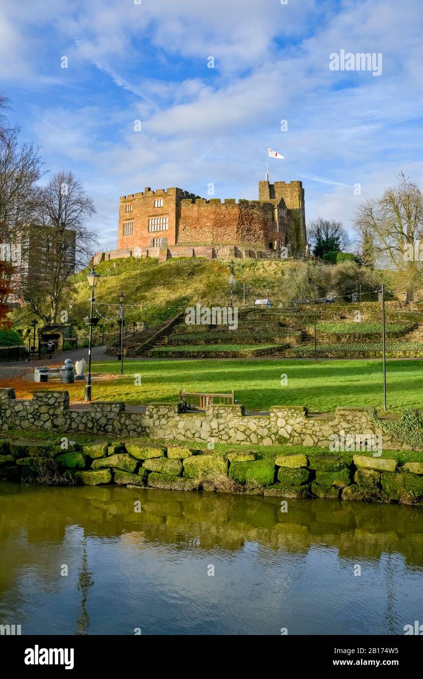 Tamworth Castle, a Norman castle, town of Tamworth, Staffordshire