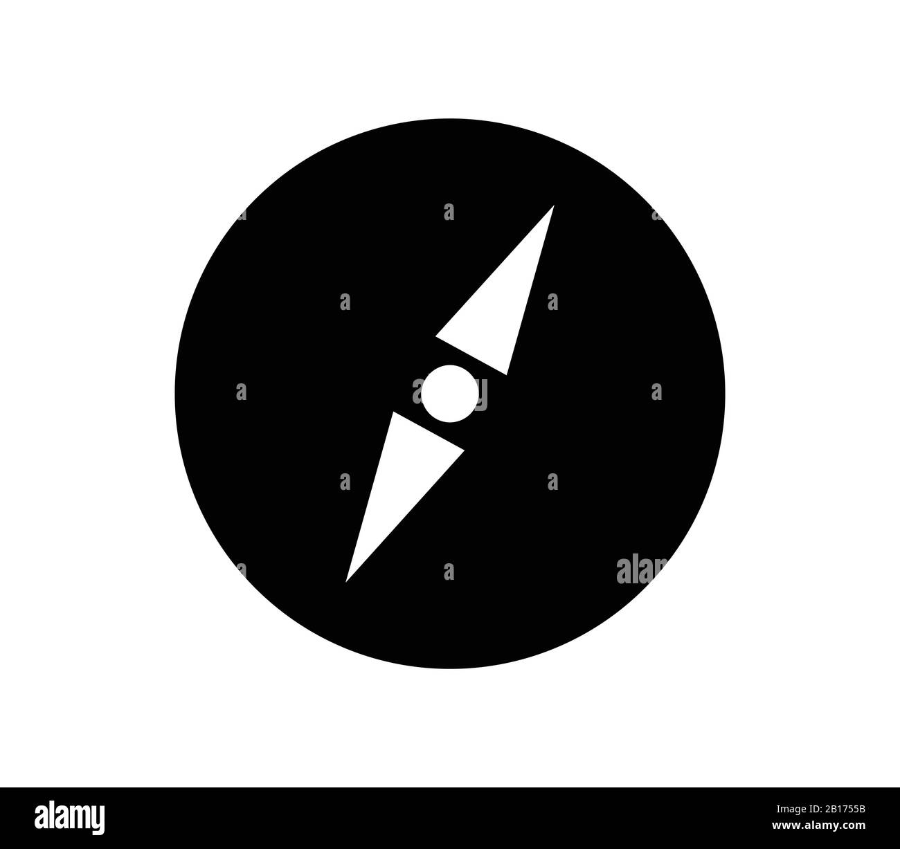 compass icon illustrated in vector on white background Stock Vector