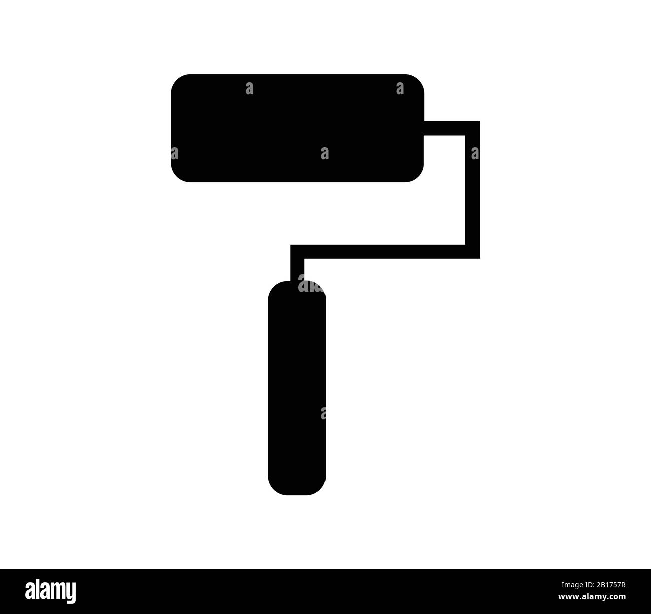 roller icon illustrated in vector on white background Stock Vector ...