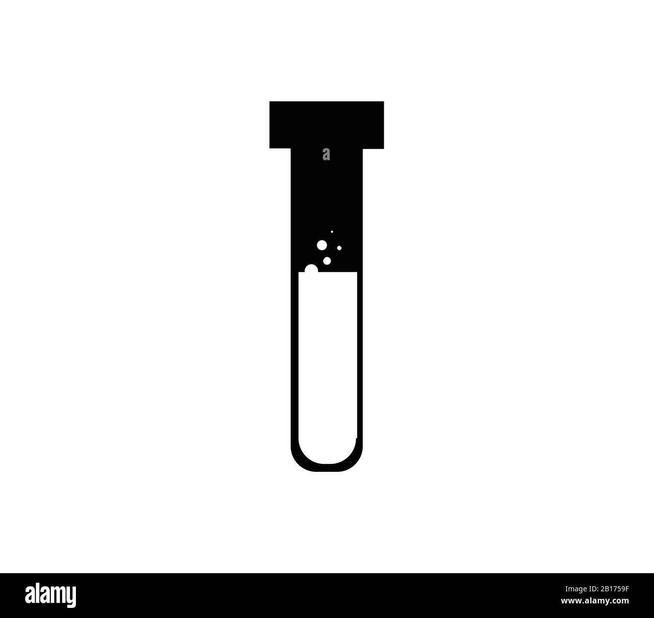 test tube icon illustrated in vector on white background Stock Vector ...