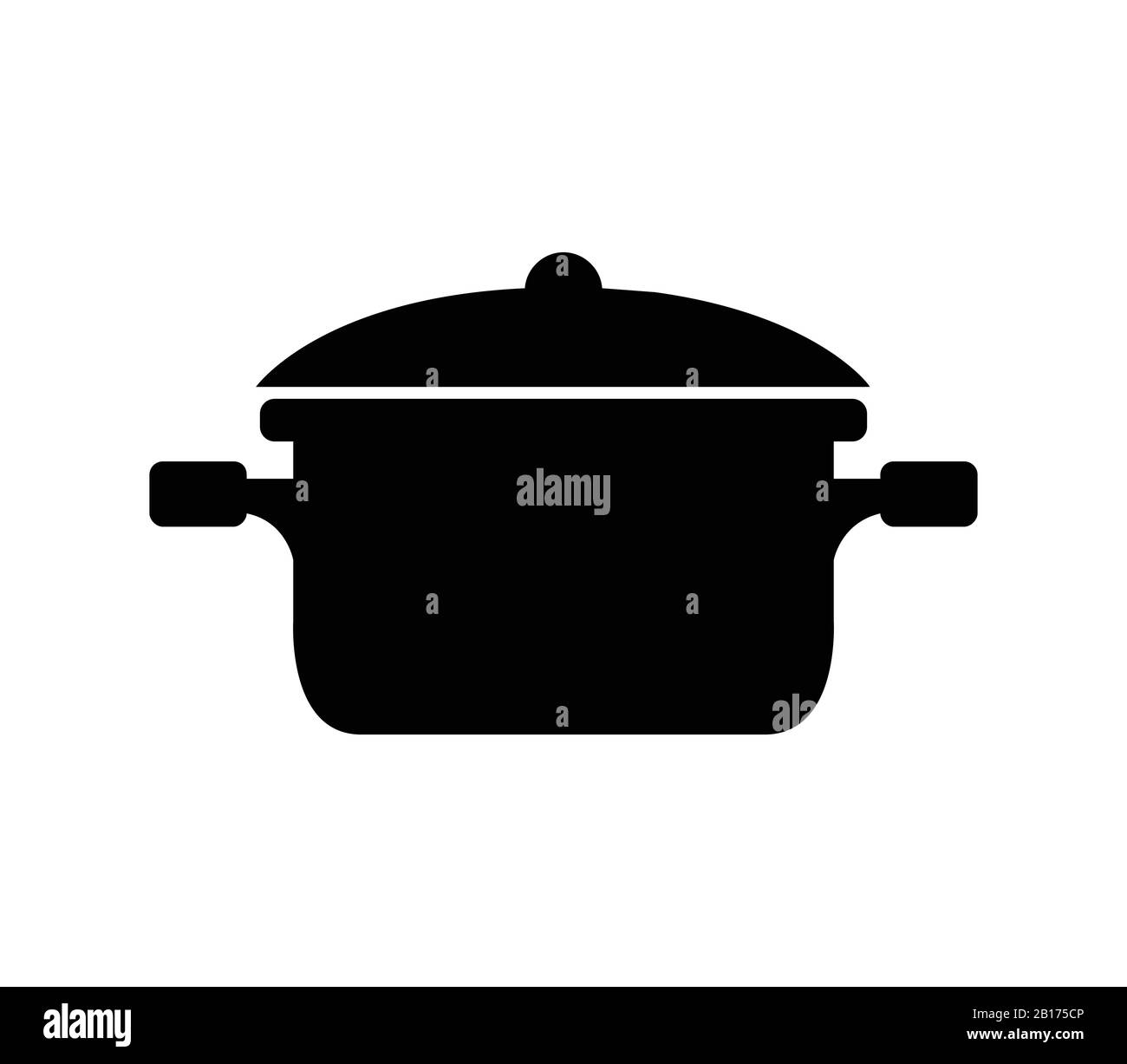 pot icon illustrated in vector on white background Stock Vector Image ...