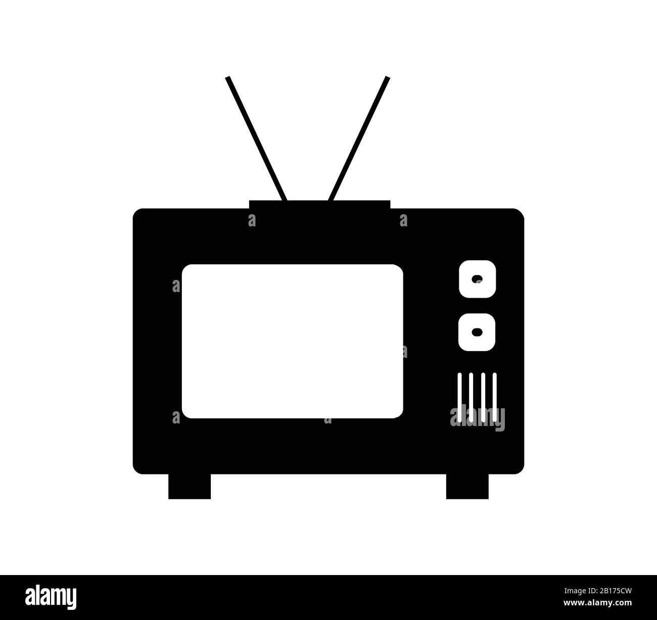 television icon illustrated in vector on white background Stock Vector