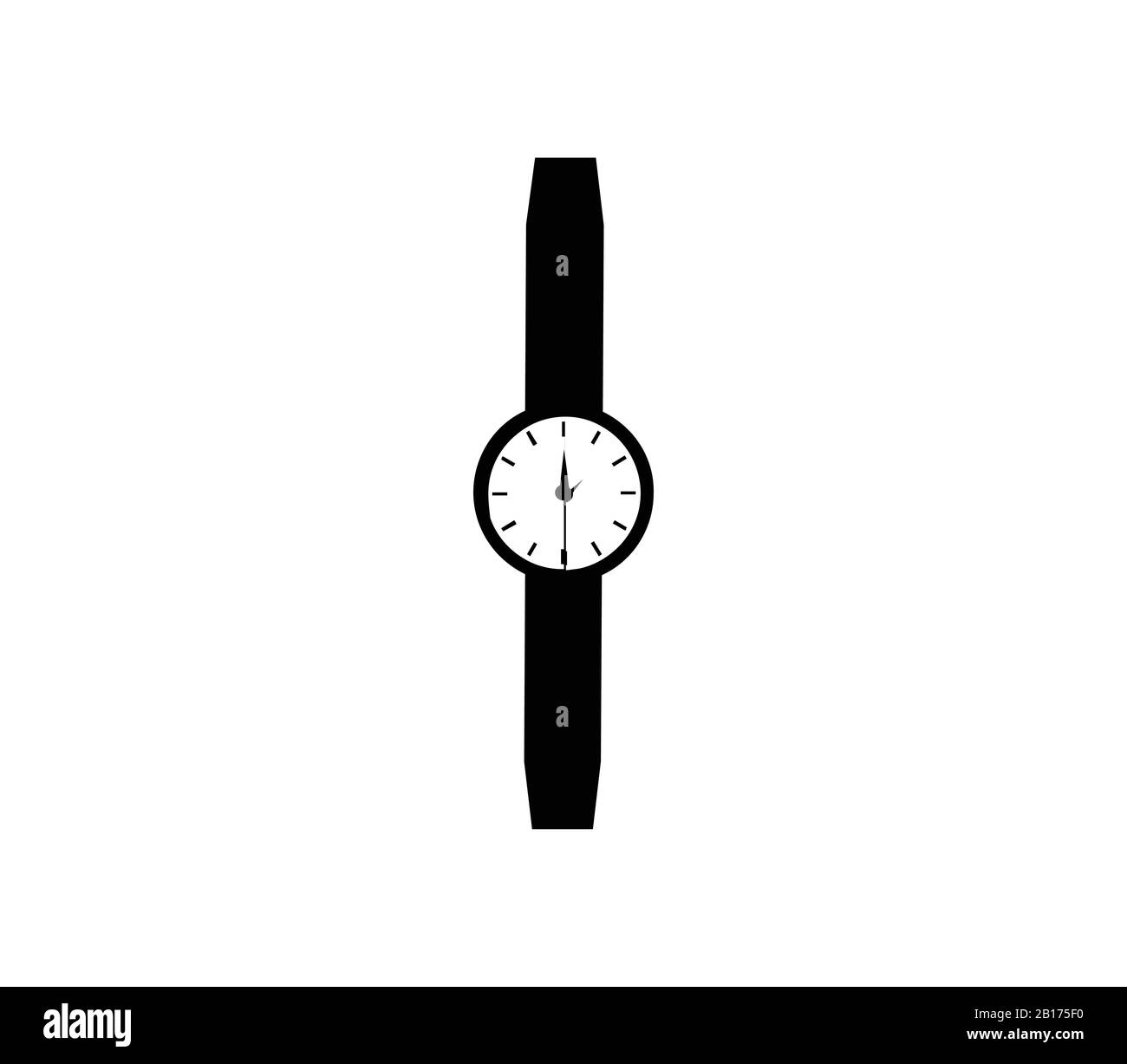 clock icon illustrated in vector on white background Stock Vector Image ...