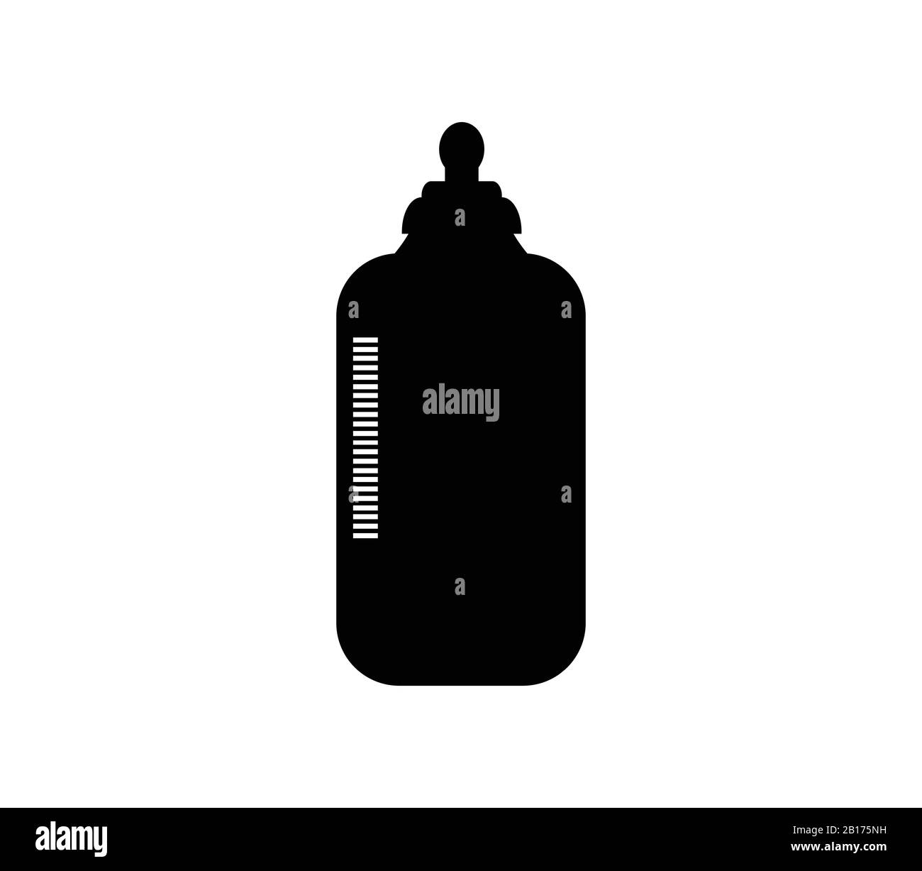 baby bottle icon illustrated in vector on white background Stock Vector ...