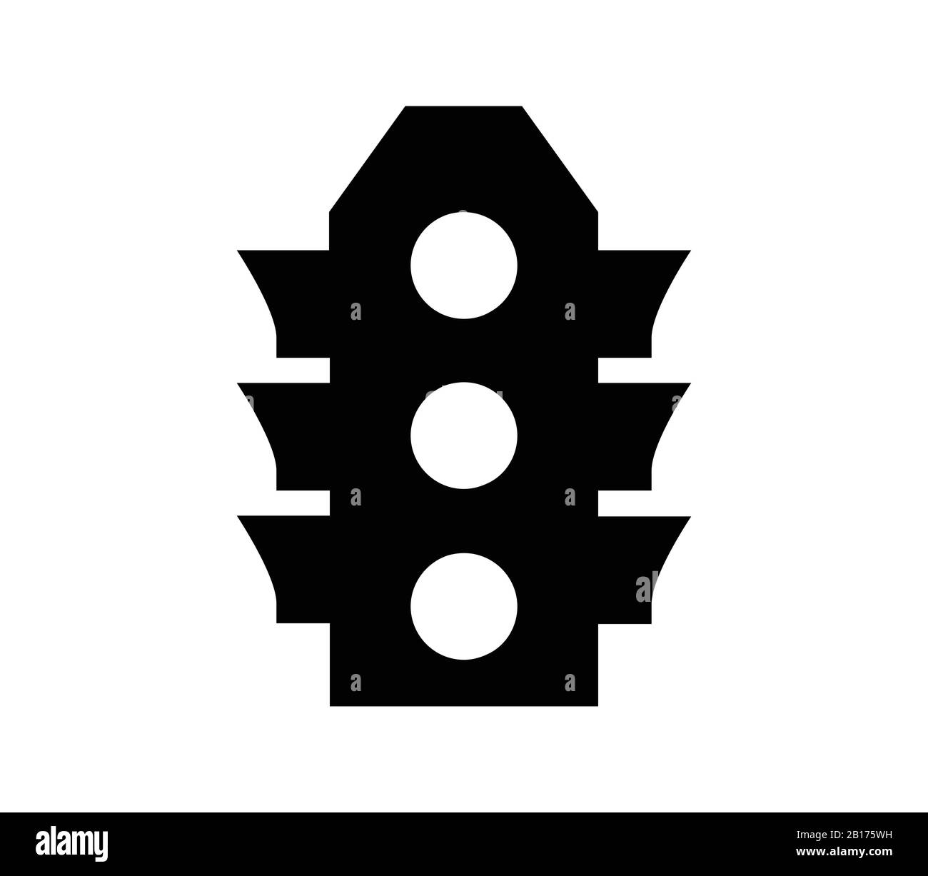 traffic light icon illustrated in vector on white background Stock ...