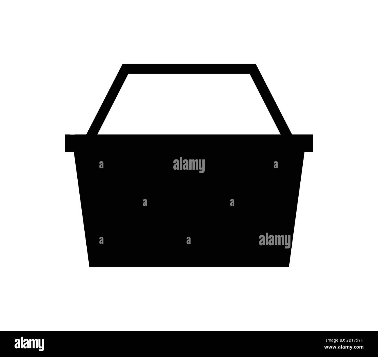 shopping basket icon illustrated in vector on white background Stock ...