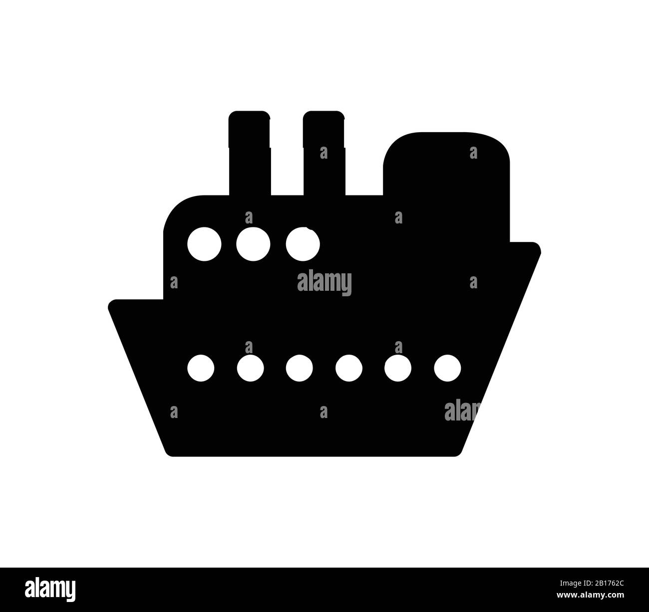 ship icon illustrated in vector on white background Stock Vector Image ...